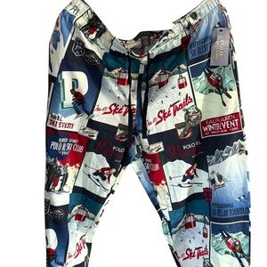 Polo Ralph Lauren Men’s Winter Ski Graphics Loungewear Leisure Pants Size XL NWT